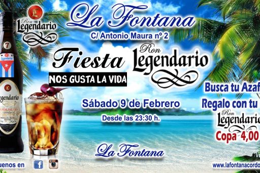 FIESTA RON LEGENDARIO -SÁBADO 2 FEBRERO 2019-