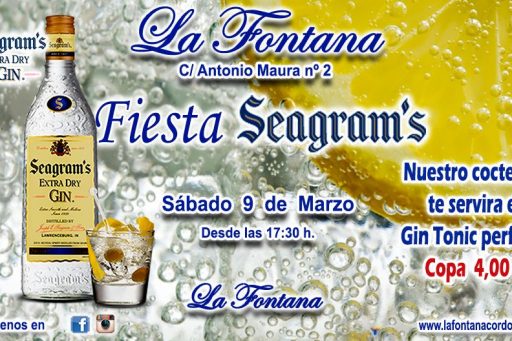 FIESTA GIN SEAGRAMS -SABADO 9 DE MARZO-