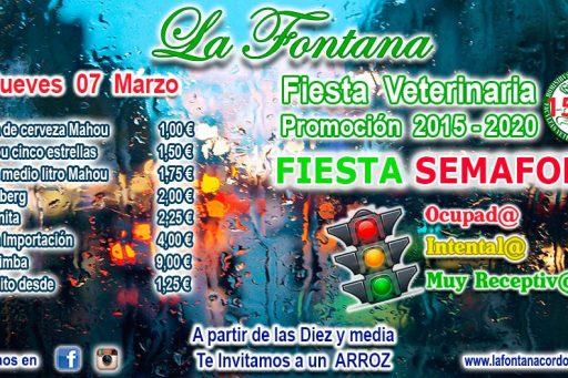 FIESTA SEMAFORO VETERINARIA -07 MARZO 2019-