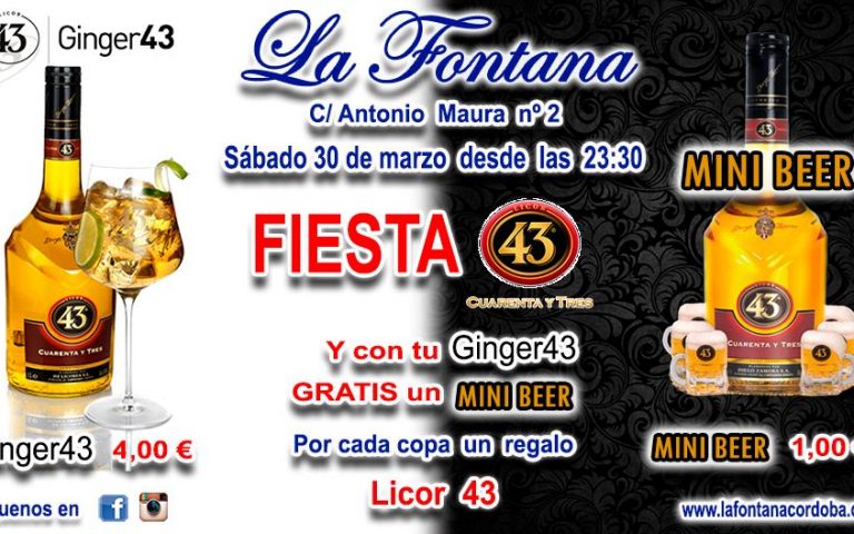 FIESTA LICOR 43 -SÁBADO 30 MARZO 2019-
