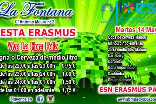 FIESTA ERASMUS-MARTES 14 MAYO 2019-