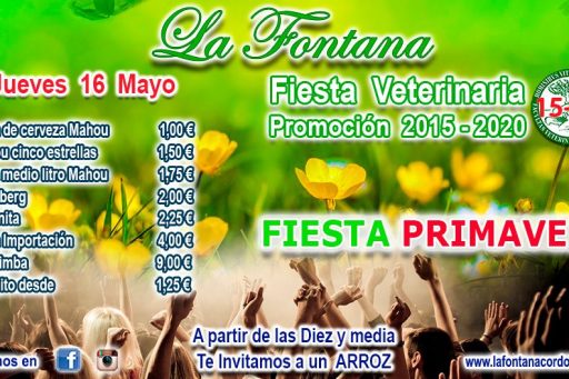 FIESTA PRIMAVERA VETERINARIA -16 MAYO 2019-