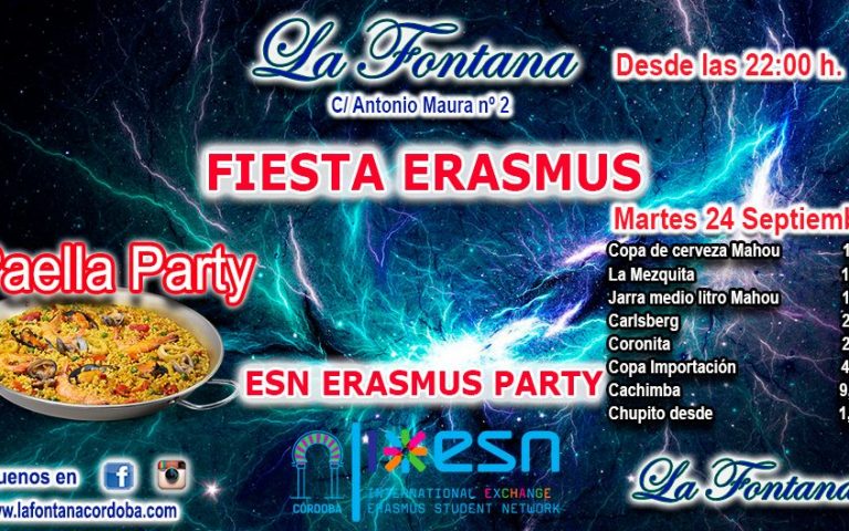 FIESTA ERASMUS -MARTES 24 SEP 2019-