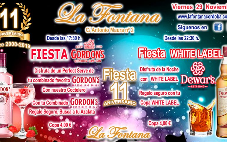 FIESTA ANIVERSARIO -29 NOV 2019-