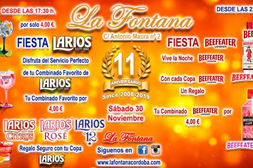 FIESTA ANIVERSARIO -30 NOV 2019-
