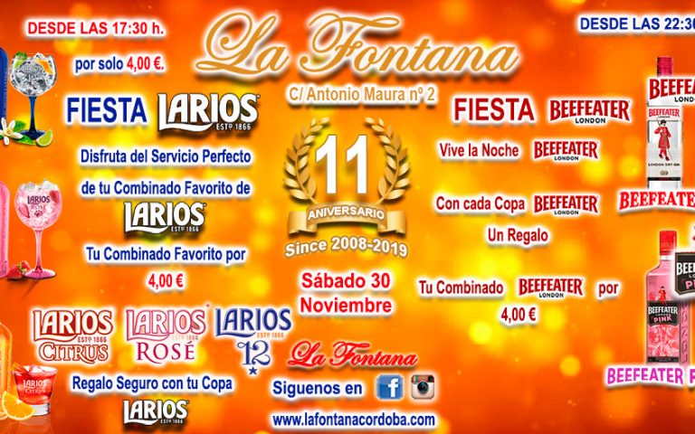 FIESTA ANIVERSARIO -30 NOV 2019-