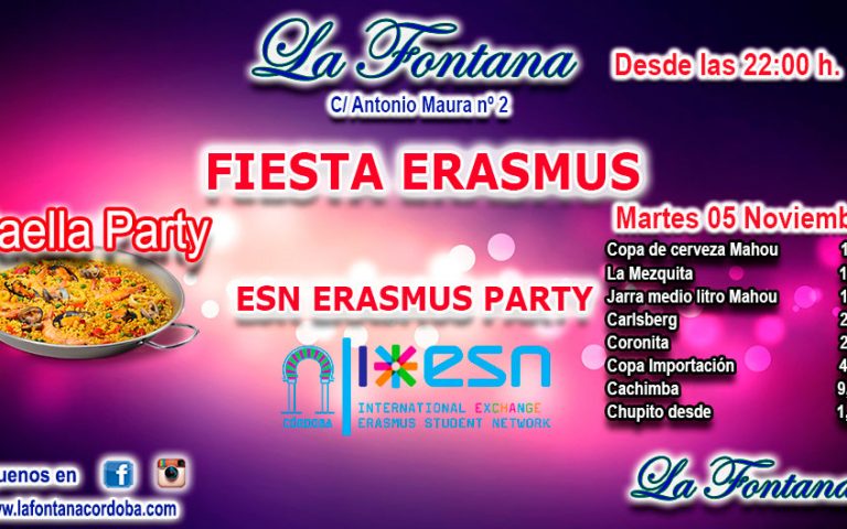 FIESTA ERASMUS -11 NOV 2019-