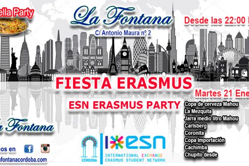 FIESTA ERASMUS -21 ENERO 2020-