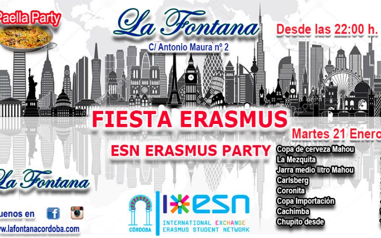 FIESTA ERASMUS -21 ENERO 2020-