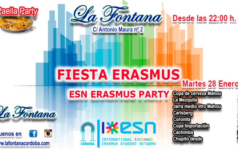 FIESTA ERASMUS -28 ENERO 2020-
