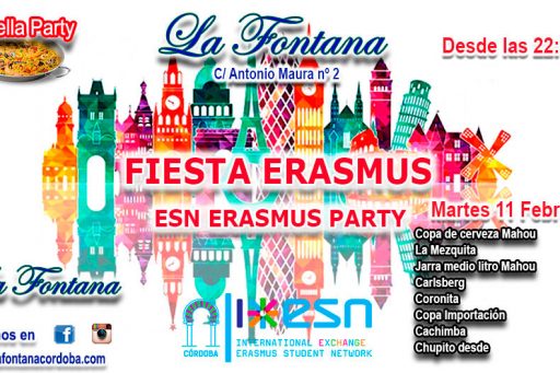 FIESTA ERASMUS -11 FEBRERO 2020-