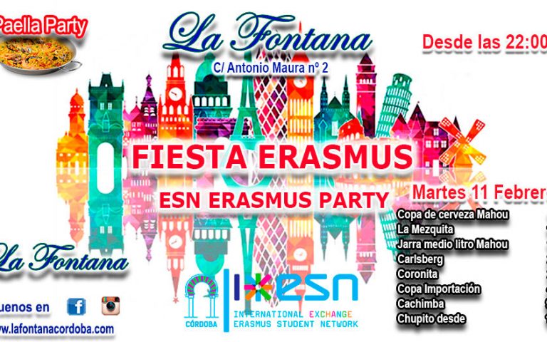 FIESTA ERASMUS -11 FEBRERO 2020-